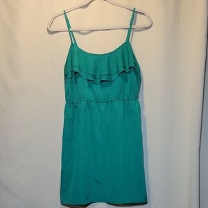 Elegant Teal Sleeveless Dress
